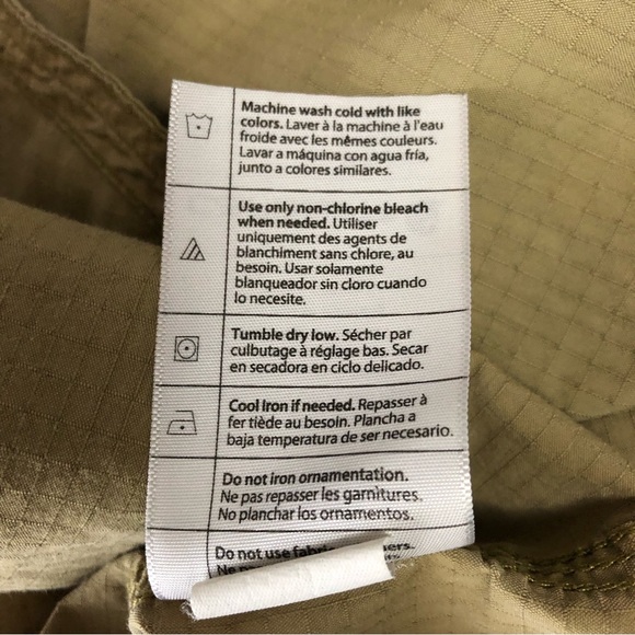 Men's Carhartt Force Dark Khaki Short Sleeve Button Down Work Shirt. Size Medium - Picture 14 of 16